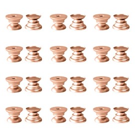OXYPLAY 24PCS Drawer Knob Base for DIY Crystal Epoxy Resin, Drawer Handle Accessories Home Room Decoration, Alloy Metal Base Bulk for DIY Resin Knob (Rose Gold)