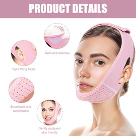 Double Chin Lift Mask, Chin Strap Double Chin Reducer V Line Face Lifting Chin Mask Reusable V Line Face Lifting Chin Strap For Women Men