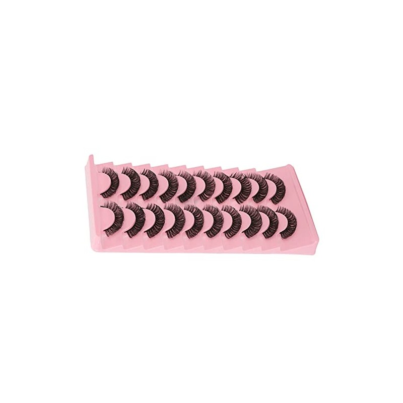 Pestañas Postizas, 10 Pares, Reutilizables, Suaves, 3D, Multicapa, Pestañas Postizas,