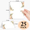 Yellow Roses Place Cards, Set of 25 Floral Tent Name