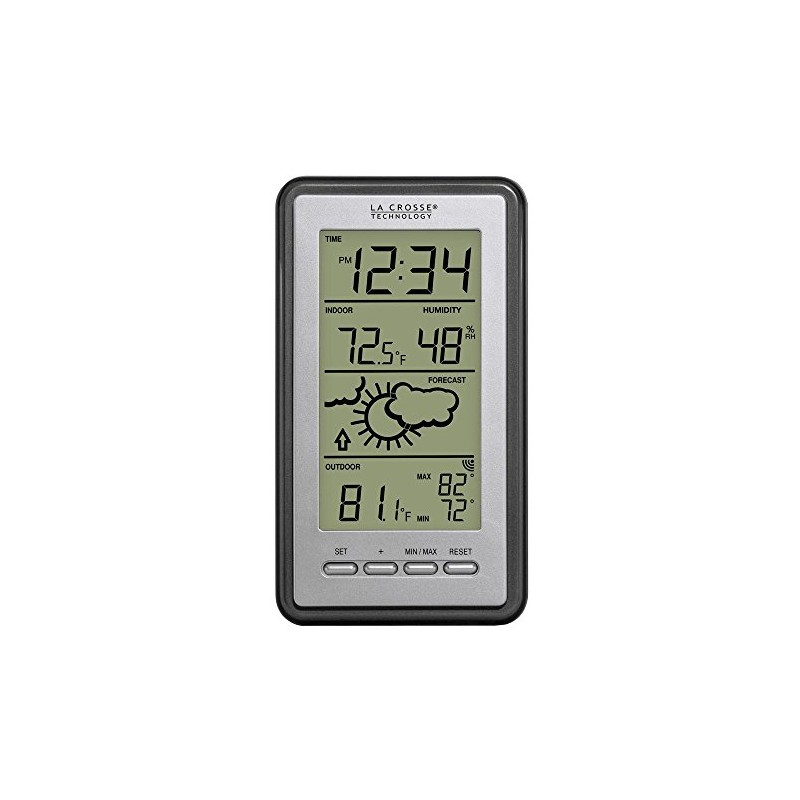 La Crosse Technology WS-9230U-IT-Int Digital Forecast Thermometer with Temp and