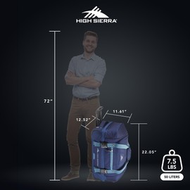 High Sierra Travel Bag, Navy/Graphite Blue, 22”