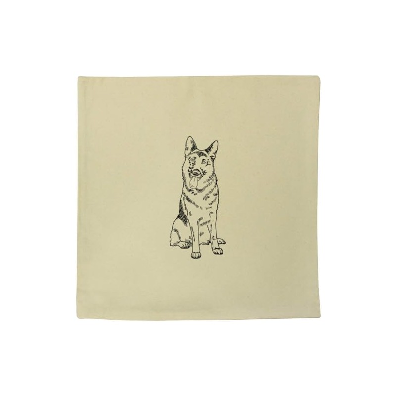 Azeeda 40cm x 40cm 'German Shepherd Dog' Canvas Cushion Cover