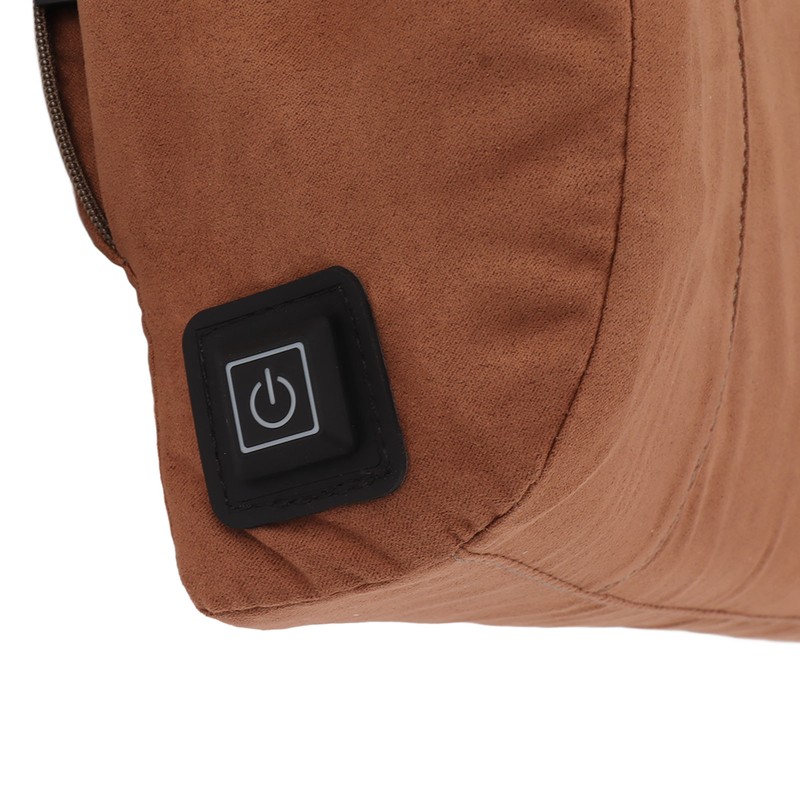 Khaki Portable Heating Waist Cushion USB Port 3 Adjustable Temperature