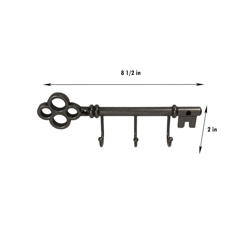 FantasHome Classic Wall Mounted Key Holder Hook Rack, Vintage Key