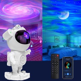 AB AttaBoy Galaxy Projector, Aurora Borealis Star Projector with Timer and Remote Control, Bluetooth Speaker, for Adults, Bedroom Decoration, Valentine's Day, Party, Birthday, Star Night Light