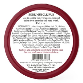 Badger Balm Badger Balm Organic Sore Muscle Rub Original Balm 56g