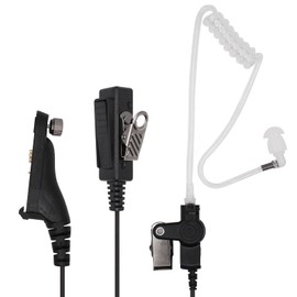 APX 6000 XPR7550e radio Earpiece with mic, 2-Wire Surveillance Headset with PTT Mic Compatible for Motorola APX6000 APX7000 APX8000 XPR6350 XPR6550 XPR7350 XPR7550 DP4600e DP4800e walkie Talkies 2Pack