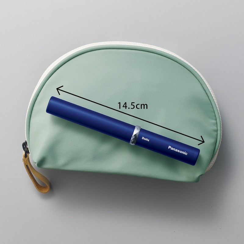 パナソニック 電動歯ブラシ ポケットドルツ 極細毛タイプ 青 EW-DS1C-A