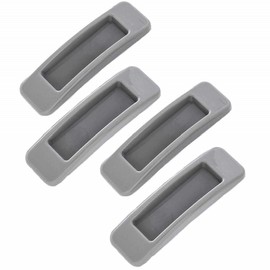 Set of 4, Anywhere Pull Handles, Sliding Door Pulls, Sliding Door Opening and Closing Assistance, For Windows, Screen Doors, Drawers, Cabinets, Doors, Double Sided Tape Type (grey)