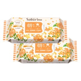Savorino Osmanthus Scent, 28 Sheets x 2, Osmanthus Scent, Set of 2, Osmanthus OS 23, Wonder Honey Fragrance Collaboration, Morning Sheet Mask, Dry, Damaged Skin, Moisturizing, Skin Care, Moisturizing Base, Alcohol Free
