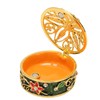 Metal Jewelry Box Innovative Exquisite Hand Painted Hinged Jewelry Organizer