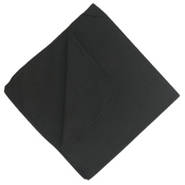 The largest selection Solid Bandana Solid Bandana 21.3 x 21.3 inches (54 x 54 cm), Regular Size, Black