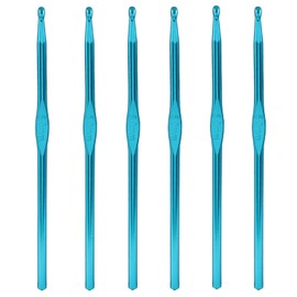 Cionyce 6 Pack h/8 5mm Aluminum Crochet Hook, US Size H (Size 8) Crochet Needle for DIY Craft Yarn Knitting Needles