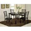Furniture of America Casella Dining Table, 48", Black