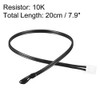 sourcing map 10 NTC Thermistor Probe 7.9 Inch Epoxy Sensitive