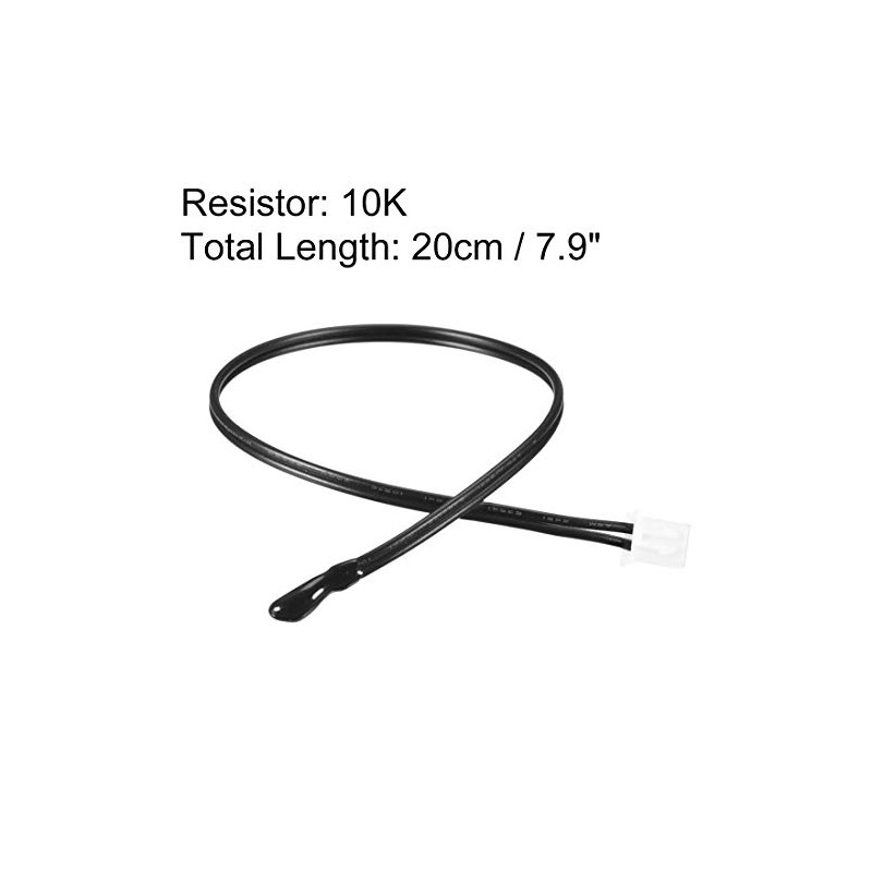sourcing map 10 NTC Thermistor Probe 7.9 Inch Epoxy Sensitive