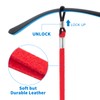 BILIONE Eyeglass Strap, 6 Pcs 2 Styles Premium Leather Glasses