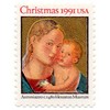 USA Postage Stamp Single 1991 Christmas Madonna And Child Issue 29 Cent Scott #2578