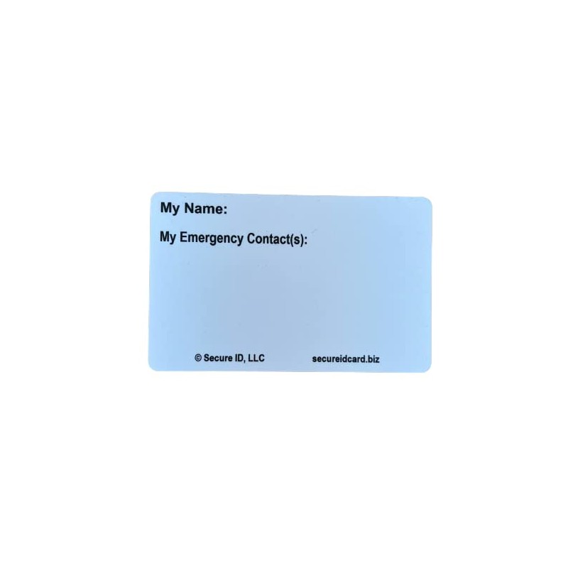 Autism Alert Card | ADHD Awareness Cards Infinity | Write