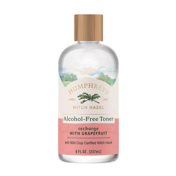 Humphreys Recharge Witch Hazel with Grapefruit Alcohol Free Toner -