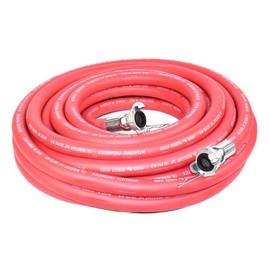 Interstate Pneumatics HJ19-050E Jack Hammer Red Rubber Air Hose 3/4 Inch x 50 Feet 300 PSI