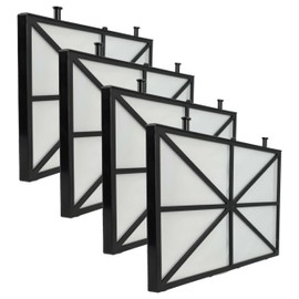 vhbw 4X Filterpad kompatibel mit Dolphin Bluemaxi 65i, C4, C3, Bio Poolsauger, Poolroboter - Feinfilter, 26,5 x 15,8 x 1,1 cm