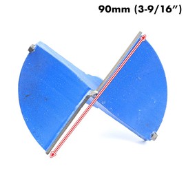 3-9/16 Inch 90mm Forstner Drill Bit Woodworking Hole Saw Wood Cutter, Professional Alloy Steel Wood Drilling Woodworking Hole Boring Bit Power Rotary Cutting Tool (Blue)