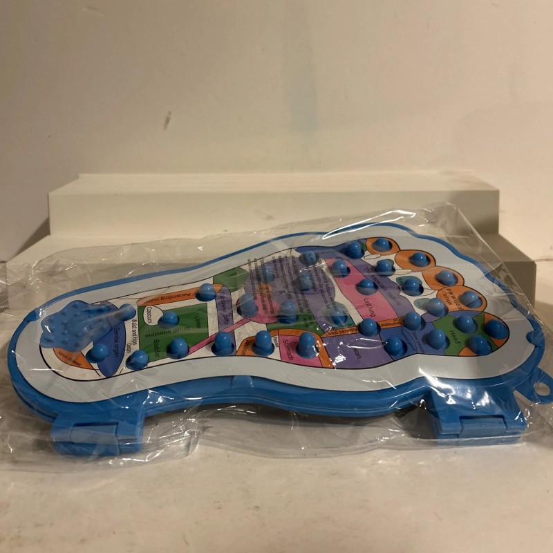 Brookstone Reflexology FOOT MASSAGE PLATE REDUCES TENSION RELIEVES PAIN NIB