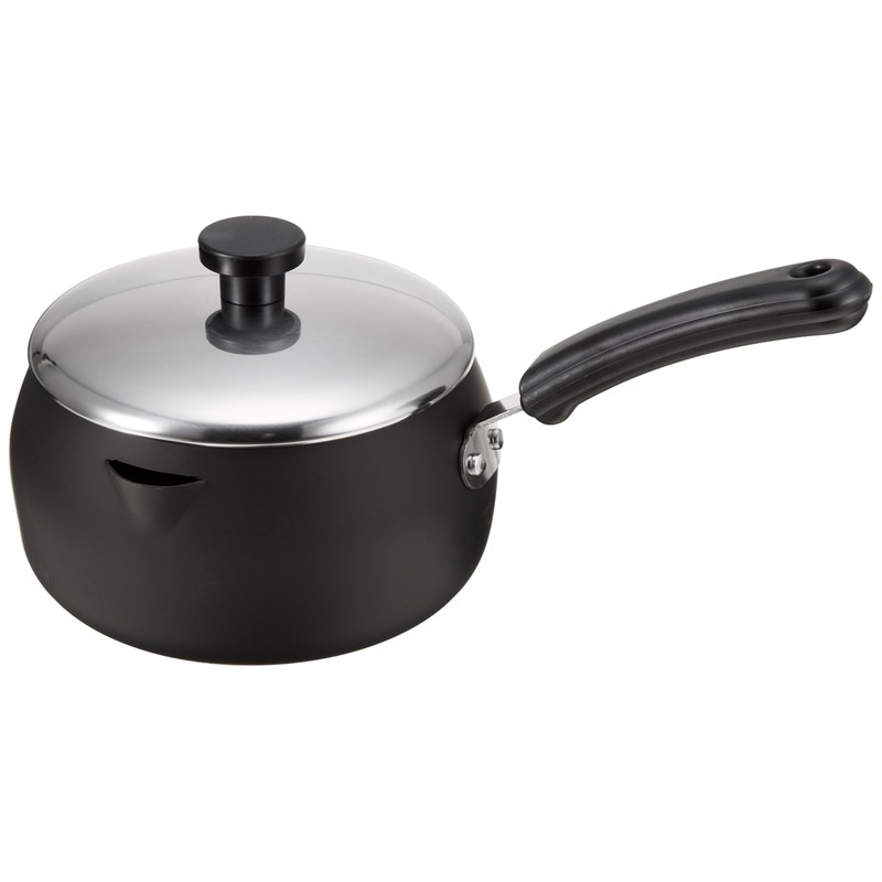 Pearl Metal Brave Cast Iron with Lid, Single Handle Tempura