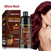 Amococo-Hair dye Shampoo, Quick hair dye,hair care,Fruity aroma-Black & Brown-3-In-1