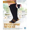 Doctor's Select Copper Plus Size Compression Socks Wide Calf -