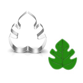 LUBTOSMN Monstera Leaf Cookie Cutter-3.1 inch-Biscui Cookie Cutters Molds for Green Baby Shower Wedding Engagement Birthday Party
