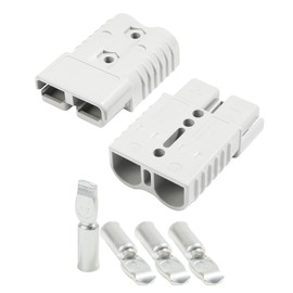 YAKEFLY 2 Pack 175Amp Battery Quick Connector,2 to 4 Gauge Quick Disconnect Battery Terminal for Car Winch Trailer,12V Wire Harness Plug Connector Kit,Jumper Cable Plug Connect/Disconnect