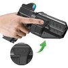 Level 2 OWB Paddle Holster, Auto Lock Quick Release Polymer