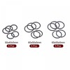 sourcing map 15in1 Set Nitrilgummi O-Ringe 50mm 60mm 65mm AD