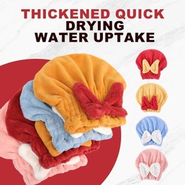 Genérico Toalla de Microfibra para El Cabello, Toallas de Secado Rápido para El Cabello para Mujeres, Toallas de Cabello Mojado con Lazo Suave para Accesorios de Mujer. (Rosa)