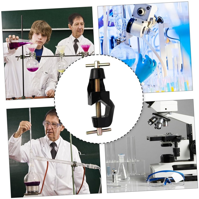 MUSISALY Cross Clamp for Laboratories Adjustable Metal Compact for Pole