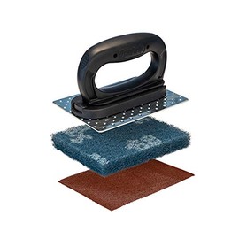 Black Griddle Accessories - Griddle Cleaning and Scraping Tool - Ideal for Flat Top or Hibachi Grill - Comes with Cleaning Screen