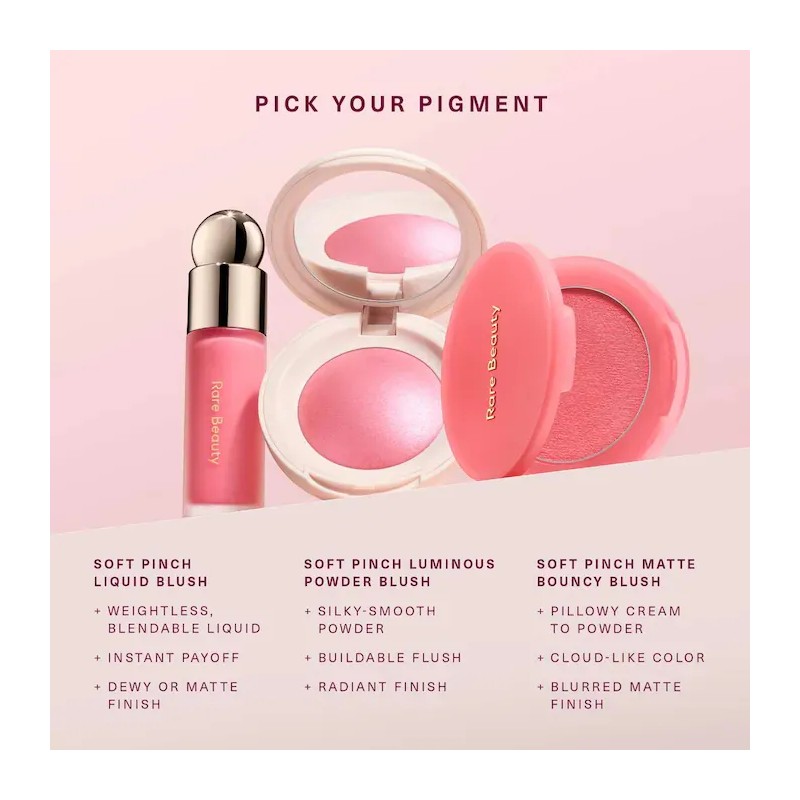 Soft Pinch Matte Bouncy Blush Rare Beauty Tono Del Maquillaje