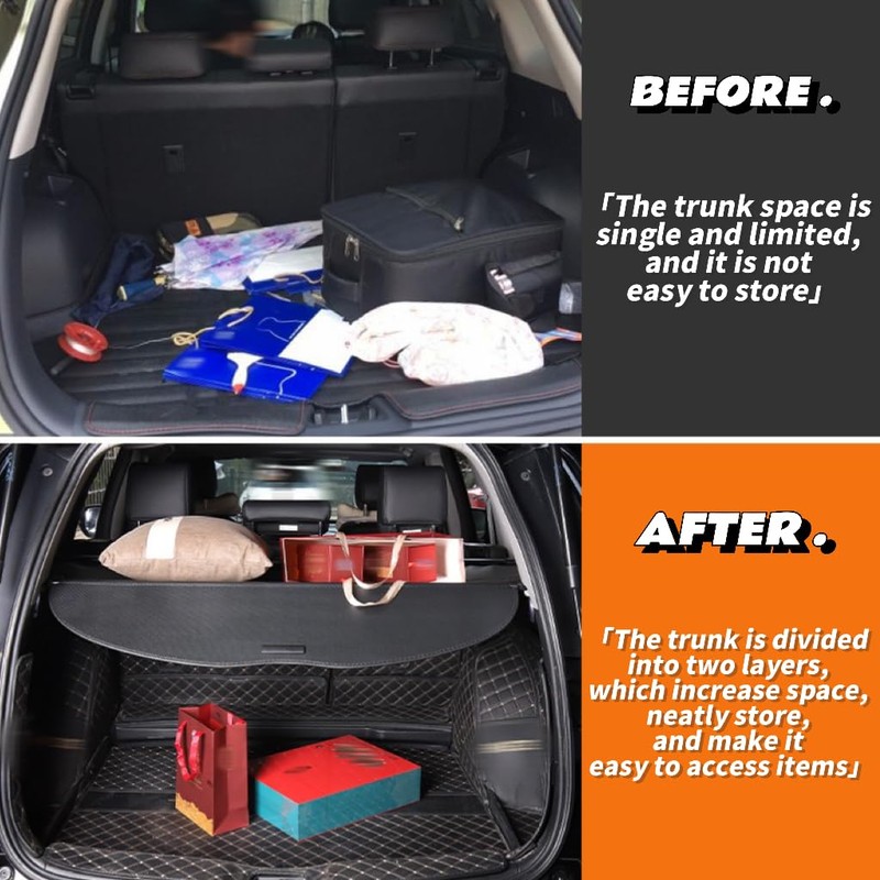 Trunk Cargo Cover Fit for Jeep Grand Cherokee (2 Row;WL)