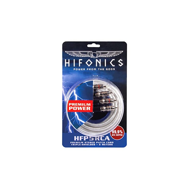 Hifonics HFP5-RCA - 5M Cinchkabel