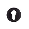Carlisle Brass Matt Black 51mm Euro Profile Round Cylinder Escutcheon