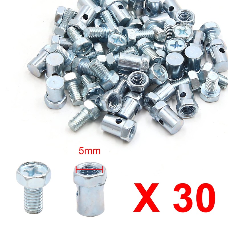 sourcing map Pack of 30 5 mm Thread Motorcycle Scooter