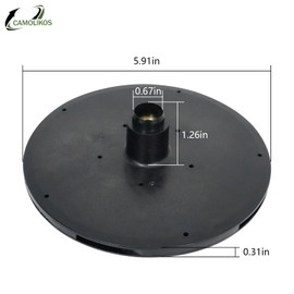 CAMOLIKOS R0536400 PB4-60 Booster Pump Impeller Pool Cleaner Compatible with Polaris 2012 and Current PB4-60 Pumps