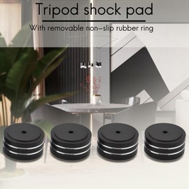 Aswalling 4Pcs 40X20Mm Aluminum HiFi AMP Speaker Isolation Stand Turntable Feet Pad