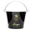 Strongbow Black Metal Ice Bucket Party Drinks Holder Chiller Cooler