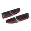 BEBECAR Real Carbon Fiber Steering Wheel Button Cover Trim Fits
