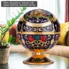 Metal Ashtray Ball WearResistant Mini Windproof Ashtray with Lid Round