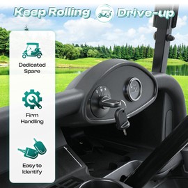DRIVE UP Golf Cart Ignition Keys Suitable for 2008-Up EZGO RXV, 10 PCS